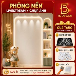 Mẫu Phông Nền Livestream Tone màu đẹp Sang trọng in 5D Nhiều Kích Thước Lựa Chọn Đ6004/ Đ5804B/ Đ6045