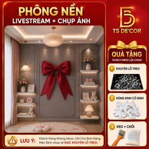 Phông Nền Livestream Cho Shop Thời Trang Nam Nữ, Phông Nền Live 5D Vải Lụa Kim Tuyến Cao Cấp Dày Dặn Đ6047A/ Đ236B/ Đ1045