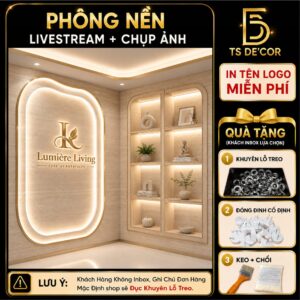 Phông Nền Livestream Vải Lụa Kim Tuyến Kích Thước Lớn Background Chụp Ảnh Sản Phẩm Hỗ Trợ Đục Lỗ Đ6060B/ Đ5857A/ Đ6237A